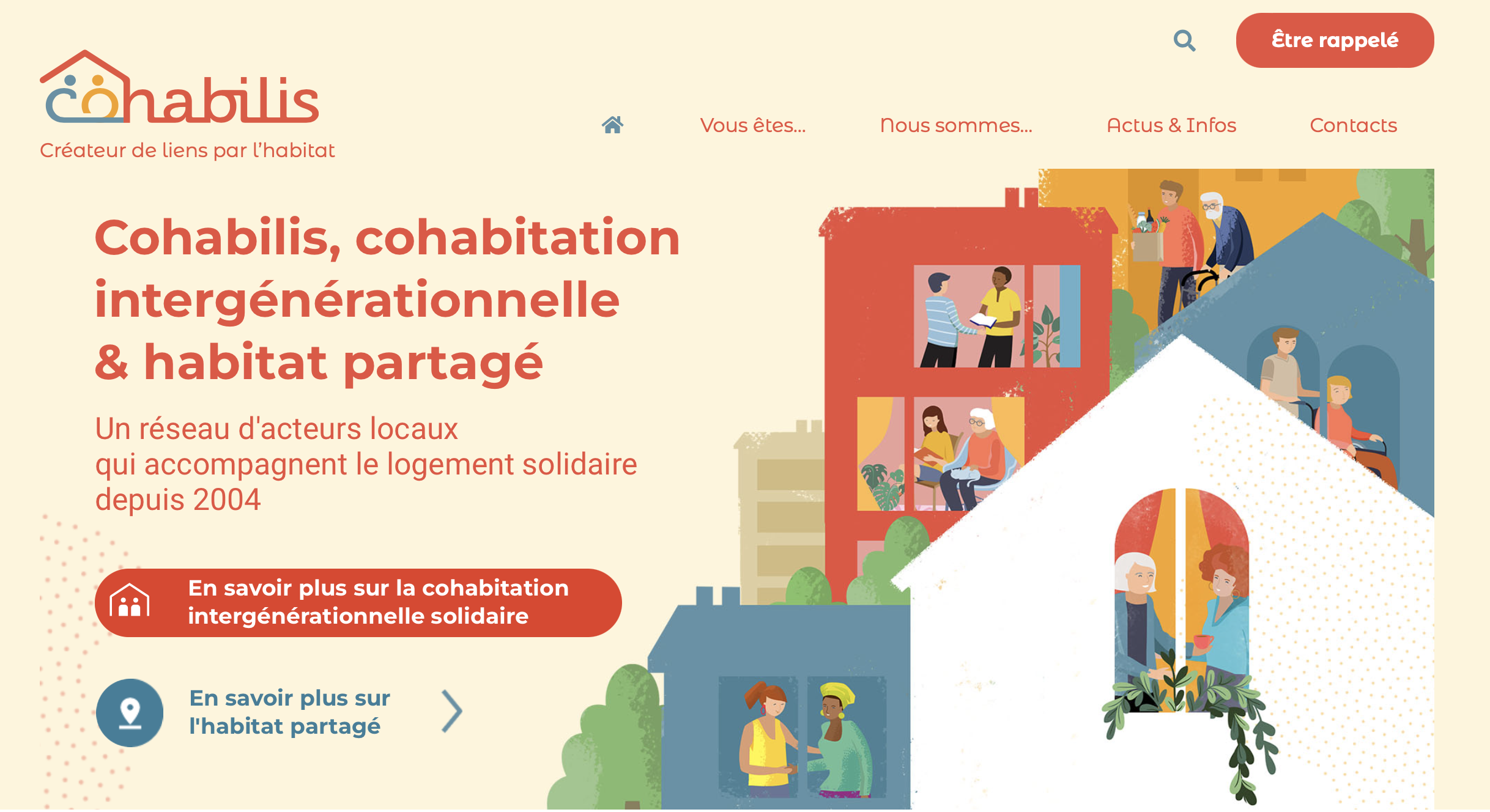 Site internet cohabilis créé par Econovia